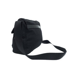 Prada saffiano bag messenger Black Crossbody Nero Leather Tessuto